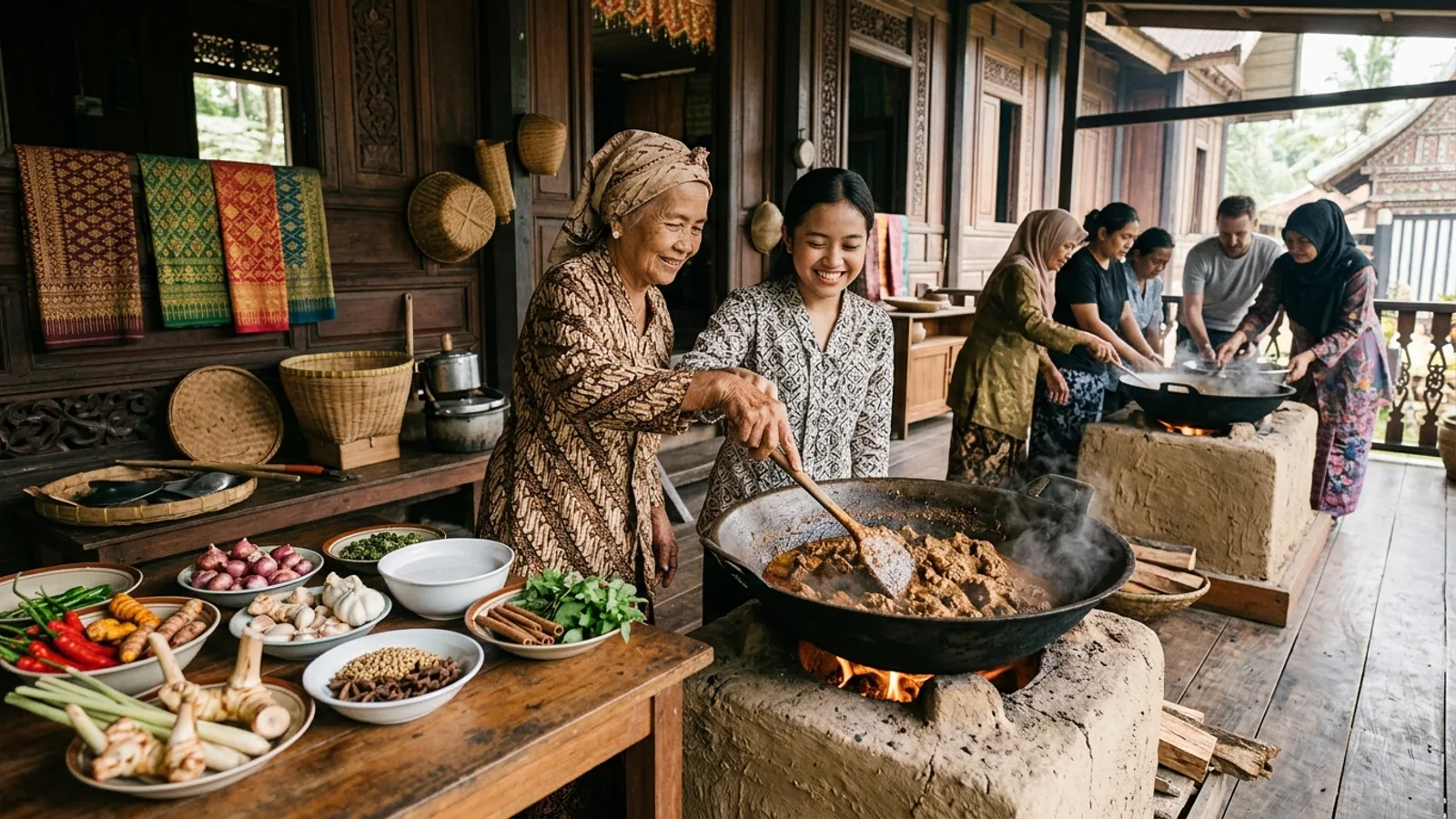 Cooking Class Bukittinggi: Pasar, Rendang & Rumah Gadang
