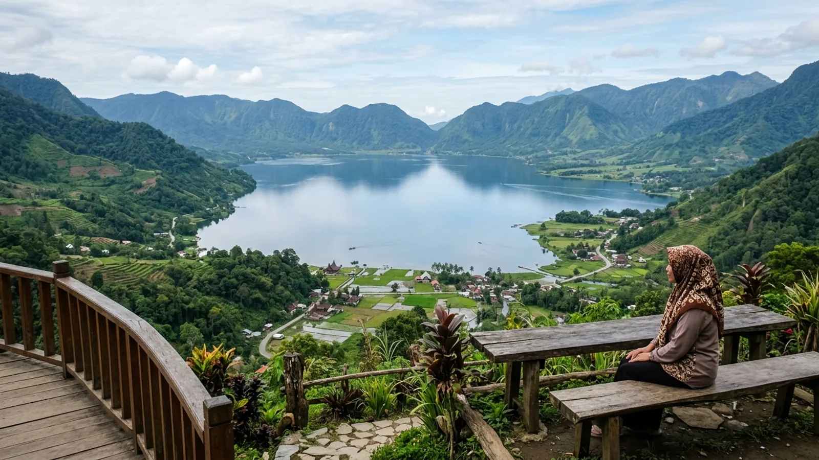 Pemandangan Danau Maninjau