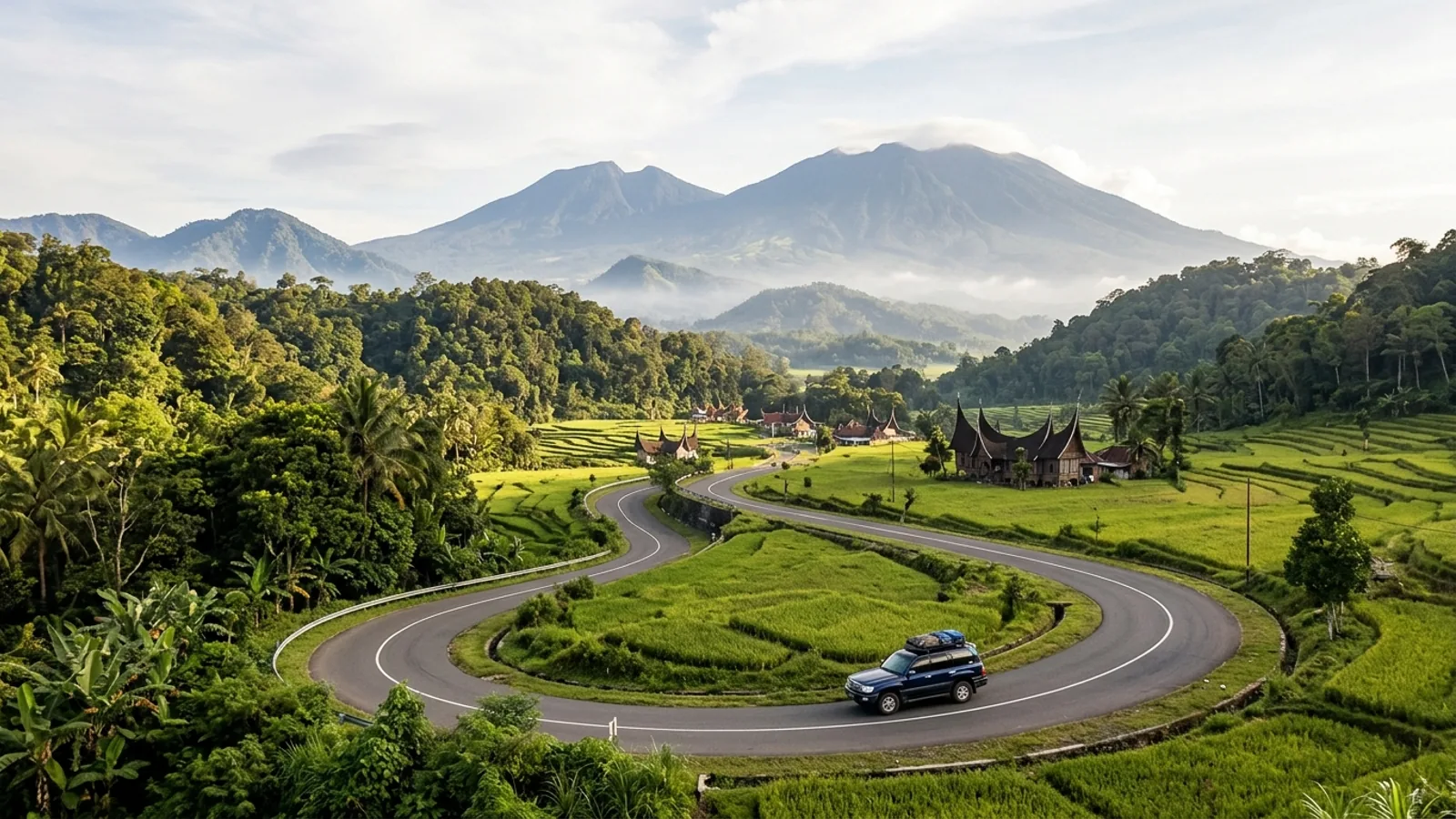 Itinerary Sumatera Barat 7 hari Padang Bukittinggi Harau Maninjau