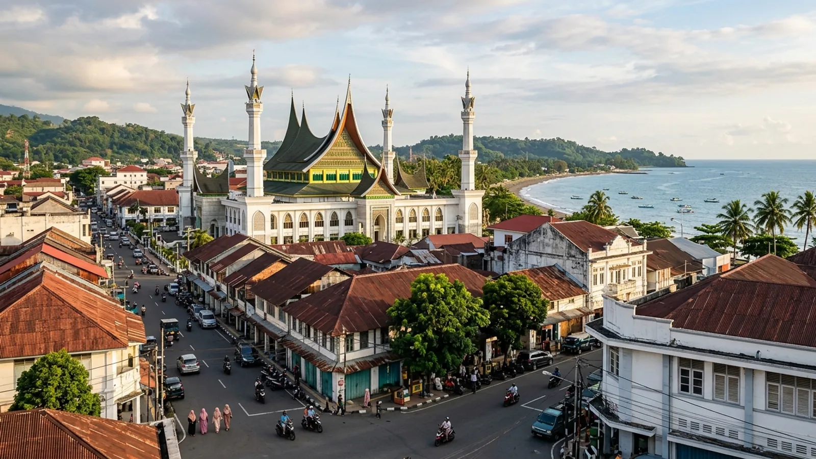 Padang City Highlights: Masjid Raya, Kota Tua & Pantai
