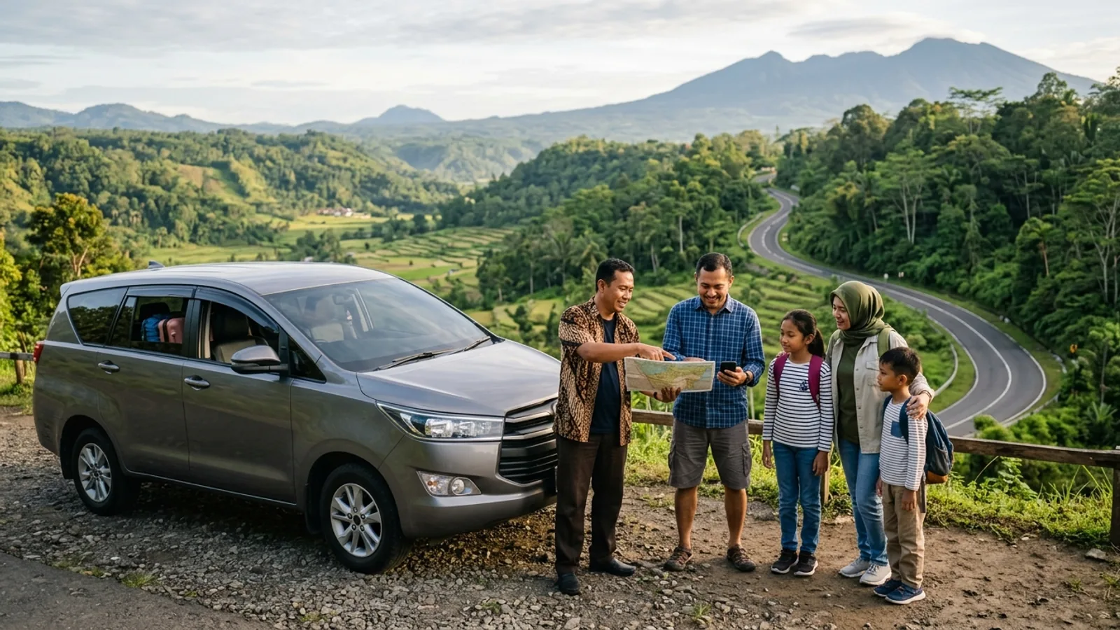 Traveler menyusun rute perjalanan privat Sumatera Barat 3H2M atau 4H3M di kawasan dataran tinggi
