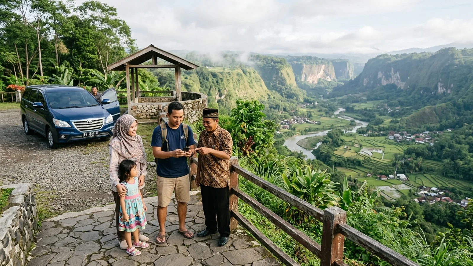 Rute wisata Bukittinggi Ngarai Sianok dan Harau dalam satu hari